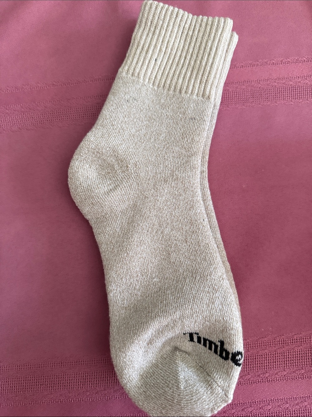 Timberland Crew Socks in Beige Taupe NWOT